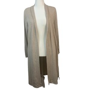 Magaschoni Heathered Oatmeal Modal Duster- NWT